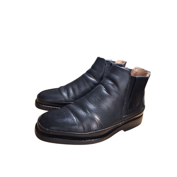 Michael Toschi CIS Mens size 10½ Black Leather Luxury Prep Casual Italy‎ Boots main image 4